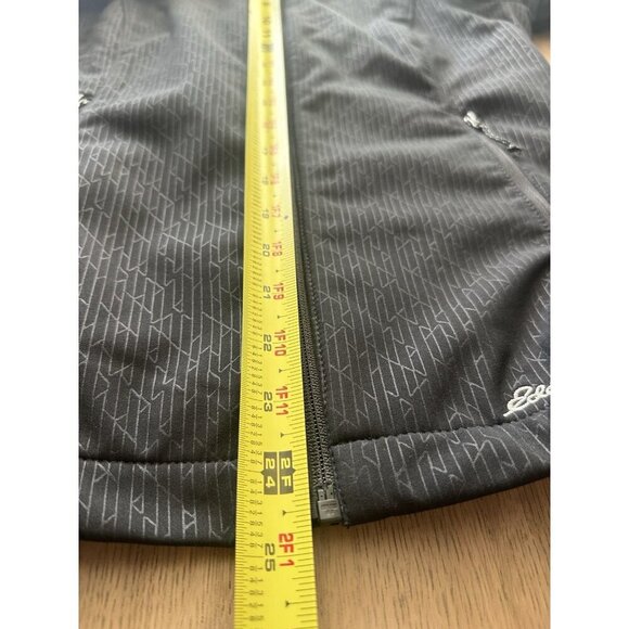Eddie Bauer W's Size M Black Fleece Lined Softshell Full Zip Jacket Zip Pockets - Picture 13 of 16